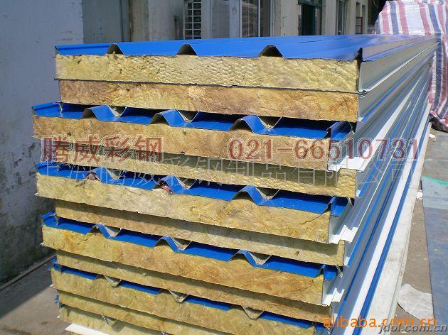 岩棉防火墙面板|上海岩棉防火彩钢板|岩棉彩钢屋面板021-66510731