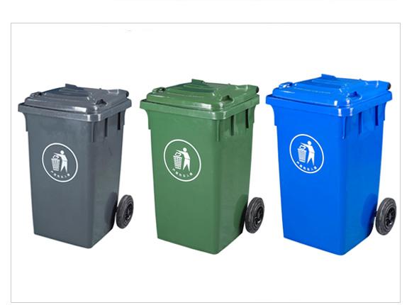 供应潮 120l 240l 360升塑料垃圾桶 汕头小区带轮垃圾桶