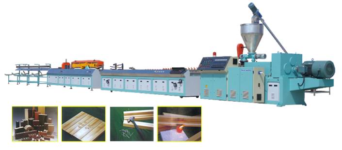 PE木塑型材生产线/青岛盛大木塑生产线厂商，技术专业 服务{yl} 售后有保障