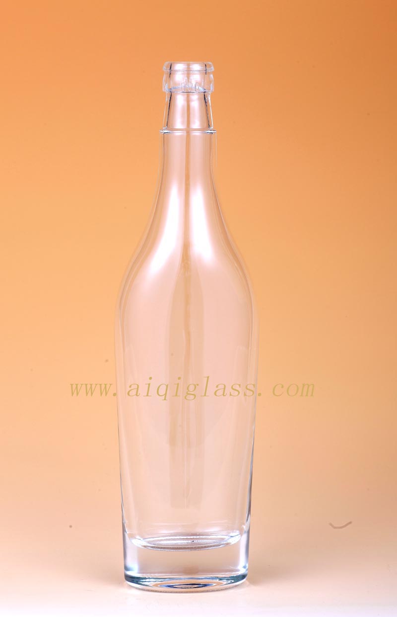 供应广州爱淇700ml [威士忌玻璃酒瓶]晶莹剔透水晶玻璃料