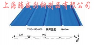 上海彩钢压型板压型板900彩钢压型瓦
