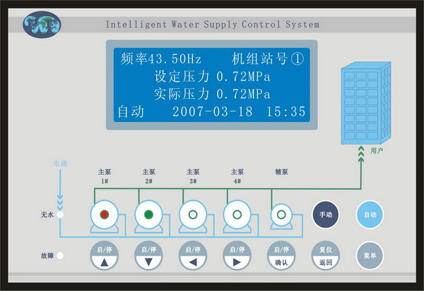 智能变频恒压供水控制器，智能恒压供水控制器