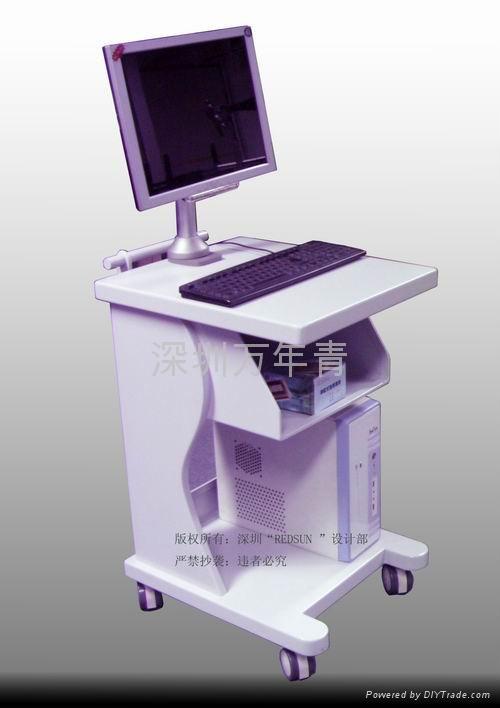供应;zhijia 三甲医院医疗显示架 医院仪器医疗小推车显示屏架