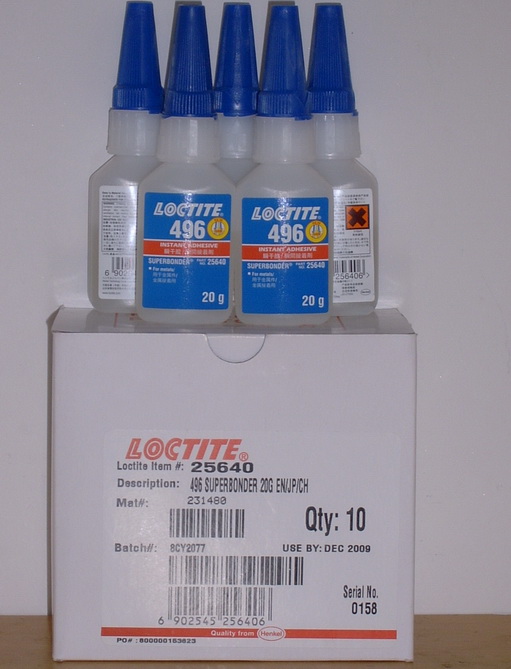 LOCTITE496，粘金属496瞬干胶，乐泰496胶水，20g/支