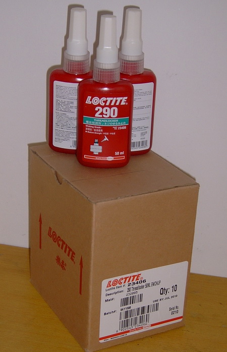 LOCTITE290 乐泰290胶水,乐泰290螺纹锁固剂 250ml/瓶