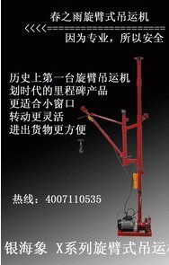 供應(yīng)煙臺(tái)春之雨牌小吊機(jī)\吊運(yùn)機(jī)賺錢(qián)好寶貝