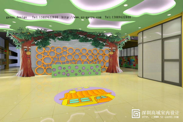 深圳幼儿园装修设计|幼儿园设计效果图，施工图|实版参考