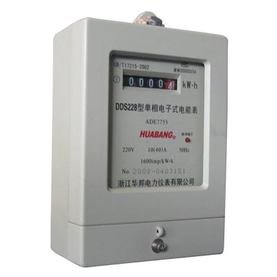 浙江华邦仪表供应DDS228单相电子式电能表 计度器显示