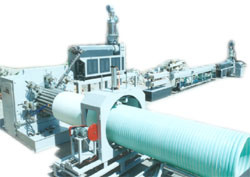大口径HDPE中空壁缠绕管生产线，管材设备制造商青岛科润