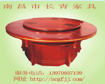 江西实木电动餐桌，火锅桌厂，电磁炉火锅桌专业生产