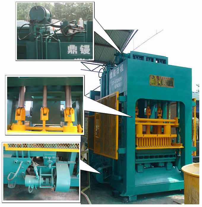 三缸液压砌块砖机只在郑州鼎镘机械，三缸液压的成型更快