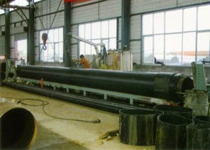 供应环氧煤沥青防腐螺旋钢管,内IPN8710防腐钢管