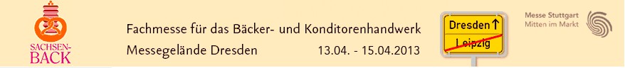 2013德累斯顿面包、糕点、饼干和糖果行业贸易展SACHSENBACK