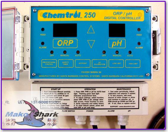 肇庆美国卫星水质监测 CHEMTROL250 ORP/PH 泳池水质监控仪