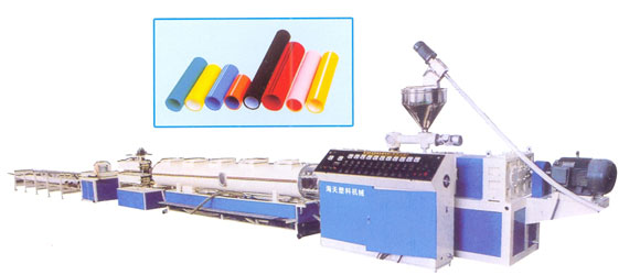 青岛海天一塑胶机械--生产塑料机械HDPE硅芯管材生产线