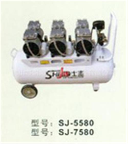 本公司专业代理珠海：杭州士杰无油静音空压机SJ-5580,噪音小,占地面积小,规格齐全价格优惠,，送货上门(包调试)欢迎上门选购或来电查询8656123-珠海大钣