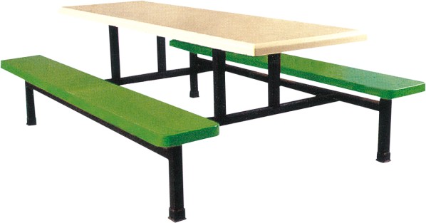 工厂食堂餐桌 椅子 员工餐桌椅 玻璃钢餐桌椅 餐桌尺寸 规格 中山柏克体育