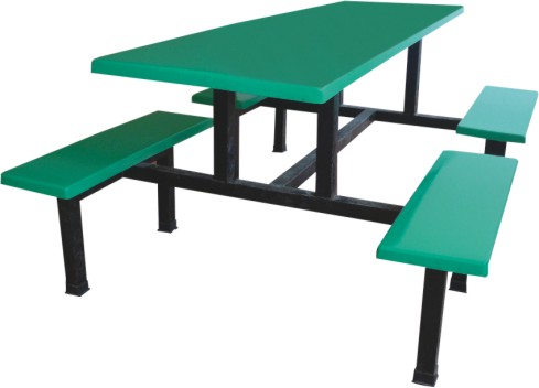 供应玻璃钢餐桌台 佛山条凳餐台 广州条凳餐台 玻璃钢餐桌椅 桌椅 椅子 课桌 柏克体育器材