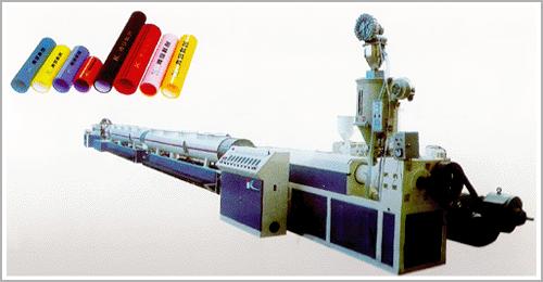 生产高品质HDPE硅芯管管材生产线，塑料挤出设备厂家