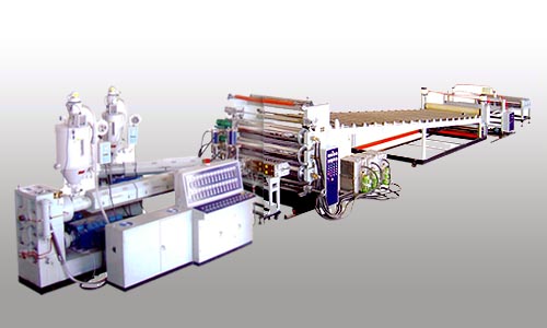 PVC PP PE塑料板材生产机械，青岛德尔玛0532-87253636