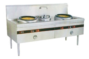 供应双头单尾炒炉 厨房设备 武汉厨具公司 不锈钢厨具