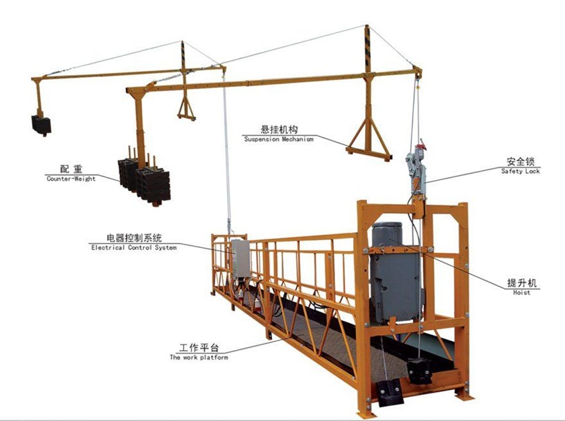 高空吊篮,高处作业吊篮,高空建筑电动吊篮,吊篮生产厂家工程电动吊篮