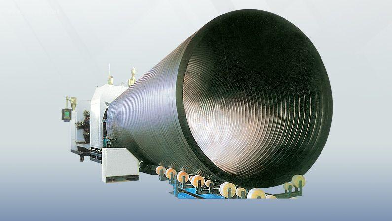 大口径中空壁缠绕管生产设备,祥坤塑机yz供应商0532-82217818