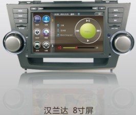 丰田汉兰达原厂原装专用DVD导航仪 