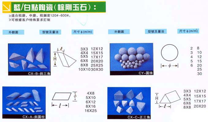 90#、120#、180#研磨石（粗磨石、振动石）---重切削、中切削石