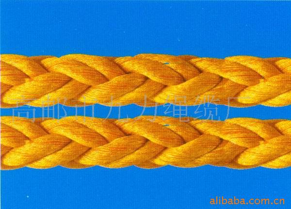 供应芳纶纤维十六股,多股编织绳缆/缆绳 