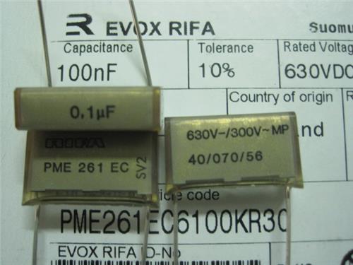 EVOX RIFA电容PME261EC6100KR30  0.1UF 630V