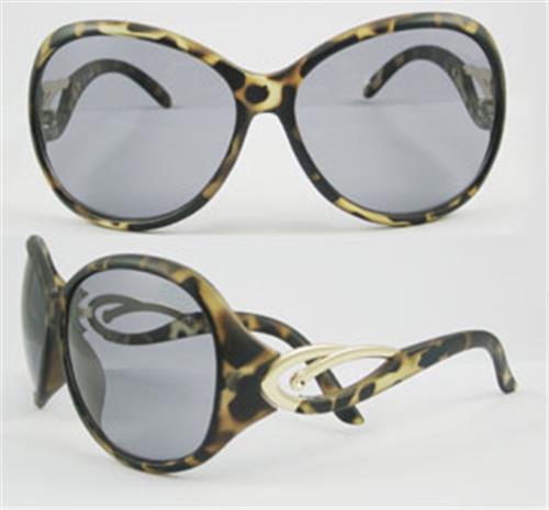 豹纹太阳眼镜，带金属饰片太阳镜，礼品太阳镜