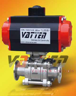 气动卡箍球阀 产品型号VT2CDC33A  产品规格DN15~100 上海法登阀门
